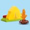 LEGO® DUPLO® Peppa Pig Camping Trip Building Playset with Canoe Toy 10452